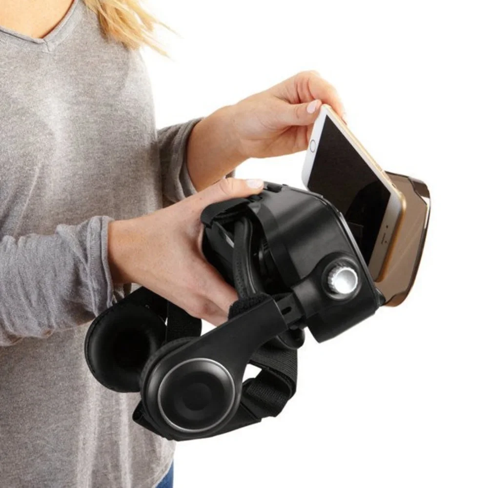 Brookstone VR Headset with Built-In Headphones